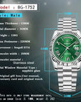 BERSIGAR LUXAURA 1752 GREEN - watches